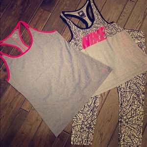 Nike & Champion Workout Set (2 tops, 1 bottom)